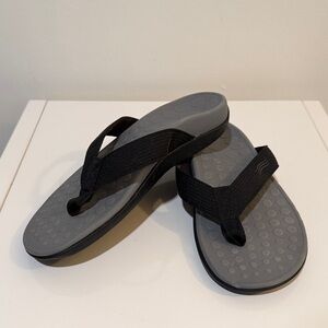 Orthaheel Unisex Black and Gray Sandals size W/7 M/6